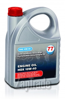 Купить моторное масло 77lubricants Engine Oil HDX 10W-40 Полусинтетическое | Артикул 4255-5